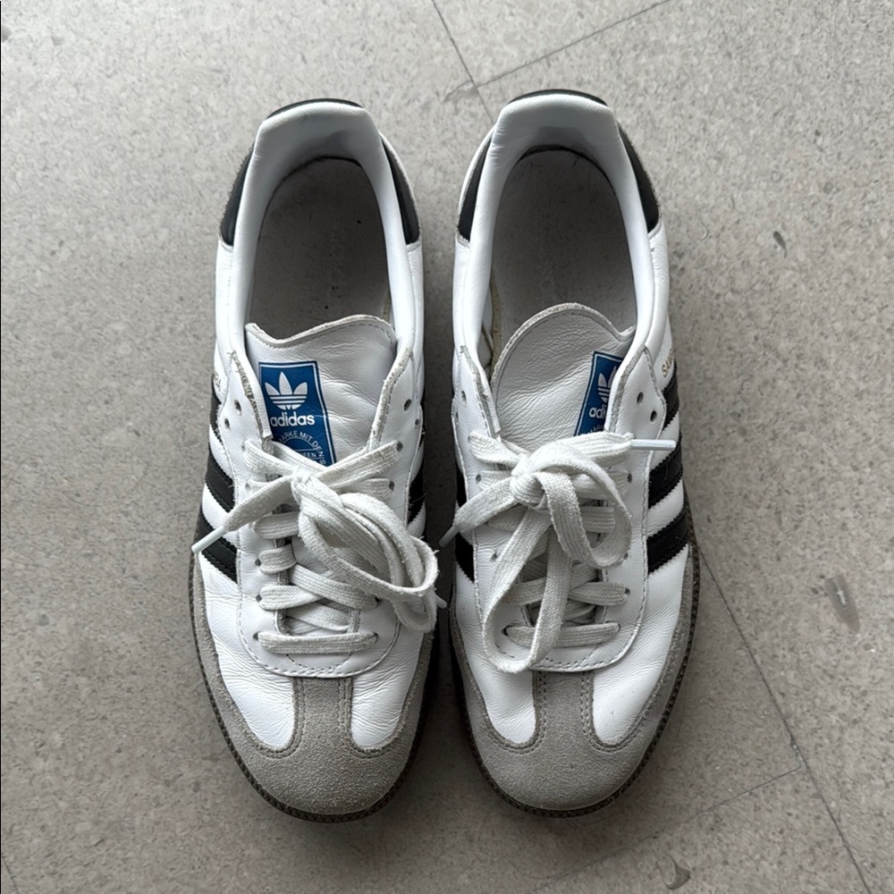 Adidas White and Black Sneakers